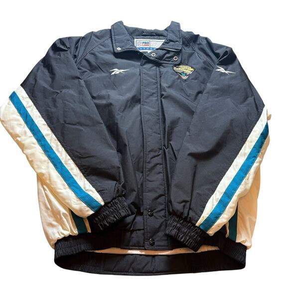 Vintage Reebok Pro Line NFL Jacksonville Jaguars Men’s Large Puffer Jacket - Picture 2 of 7